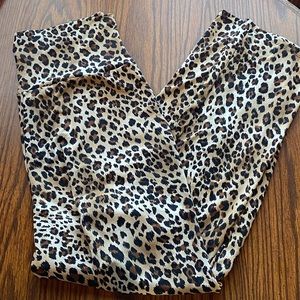 New directions cheetah leopard print palazzo pants large